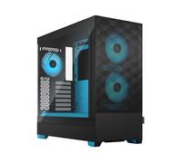 Fractal Design Pop Air Tower Nero, Ciano (CASE ATX Pop Air RGB Cyan Core TG Clear)