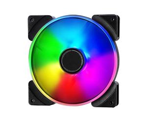 Fractal Design Prisma AL-14 - 140mm Ventilatore del computer - Sei LED RGB indirizzabili - ARGB - Ottimizzato per flusso d'aria elevato - LLS Cuscinetti - TripWire Tech - RGB (3-pack)