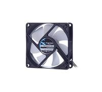 Fractal Design Silent Series R3 Bianca - Ventilatore del computer - Ottimizzato per flusso d'aria elevato - 80 millimetro - 1600 RPM - Cavo a nastro - Flusso d'aria - 12v - Nero/Bianca (Single)