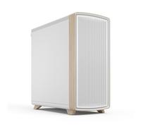 Fractal Design Summit Chalk White Solid - Case per PC gaming | Include tre ventole Momentum, dettagli curvi in legno e un pannello frontale in mesh per un flusso d’aria ottimale.