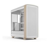 Fractal Design Summit Chalk White TG Clear Tint - Case per PC gaming | Include tre ventole Momentum, dettagli curvi in legno e un pannello frontale in mesh per un flusso d’aria ottimale.