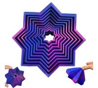Fractal Fidget Hexagon,Stampa 3D Fidget Hexagon Fidget Toy,3D Printing Hexagon Fidget Toy,Stress Relief Sensory Fidget Toy,Hexagon Spirals Toys,per Ufficio,Studio e Vita Quotidiana (Viola Sfumato)