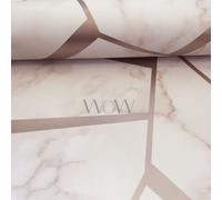 Fractal Geometrico Marmo Carta da Parati Oro Rosa / - Fine Decor FD42264 Lusso