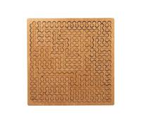 Fractal Tray Puzzle in legno - Puzzle portatile rigido irregolare logica mente piegatura pensiero inverso labirinto rompicapo gioco di viaggio sfida (stile D)