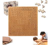 Fractal Tray Puzzles, 2026 New Reverse Thinking Puzzles, Unique Irregular Creative Labyrinth Impossible Difficult, with Frame for Brain Training Games (C)