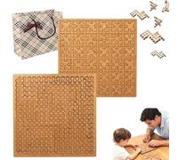 Fractal Tray Puzzles, 2026 New Reverse Thinking Puzzles, Unique Irregular Creative Labyrinth Impossible Difficult, with Frame for Brain Training Games (2PCS-5)