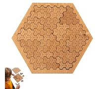 Fractal Tray Puzzles, Fractal Tray Puzzle Wooden Brain-Teaser, Mind Bending Jigsaw Puzzle, Hard Difficult Wooden Jigsaw Puzzles, Reverse Thinking Challenge for Adults (D)