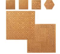 Fractal Tray Puzzles, Hard Difficult Wooden Jigsaw Puzzles for Adults, Mind-Bending Brain Teaser, Portable Impossible Reverse Thinking Challenging No Image Puzzle (#F,#2PCS)