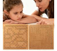 Fractal Tray Puzzles, Hard Difficult Wooden Jigsaw Puzzles for Adults, Unique Irregular Creative Labyrinth Impossible Difficult, Reverse Thinking Challenging No Image Puzzle (2pcs-b)