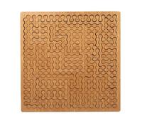 Fractal Tray Puzzles, Mind Bending Wooden Jigsaw Puzzle, Unique Irregular Creative Labyrinth (#B)