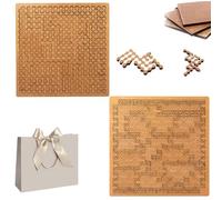 Fractal Tray Puzzles, Unique Irregular Creative Labyrinth Impossible Difficult, Mind Bending Wooden Jigsaw Puzzle, for Adults Reverse Thinking Challenging Irregular Jigsaw with Frame (2PCS-4)