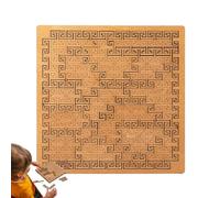 Fractal Tray Puzzles, Unique Irregular Creative Labyrinth, Mind Bending Wooden Jigsaw Puzzle, for Adults Reverse Thinking Challenging Irregular Jigsaw (Square A)