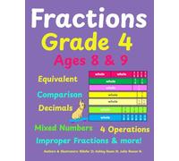 Fractions: Grade 4: Ages 8 & 9: Equivalent: Comparison: Mixed Numbers: Improper Fractions: Decimals: 4 Operations & more!