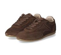 Fräulein Frida Vita 02 - Brunette Sneaker basse da donna, in pelle grezza, colore marrone scuro, taglia 36, marrone scuro., 38 EU