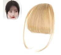 Fragelles Clip in Bangs, Fragelles Hair Bangs, Clip on Bangs, Human Hair Bangs Clip on, Clip in Human Hair Bangs, 3D Clip in Bangs (Gold)