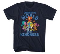 Fraggle Rock - Cambio The World - American Classici - Solido Blu Adulto Corto