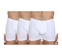 Fragi Boxer Uomo in Cotone Elasticizzato Senza Cuciture, Mutande Uomo in Tessuto Elastico, Made in Italy - Pack da 3 (Bianco x3, 5XL)