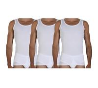 Fragi Canotta Uomo in Puro Cotone, Canottiera Intima con Spalla Larga in Tessuto Elastico Senza Cuciture Seamless, Made in Italy - Set da 3 (Bianco, S)