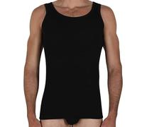Fragi Canotta Uomo in Puro Cotone, Canottiera Intima con Spalla Larga in Tessuto Elastico Senza Cuciture Seamless, Made in Italy (Nero, 5XL)