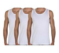 Fragi Canotta Uomo in Puro Cotone Filo di Scozia, Canottiera Intima con Spalla Larga in Tessuto Elastico Senza Cuciture Seamless, Made in Italy - Set da 3 (Bianco, XXL)