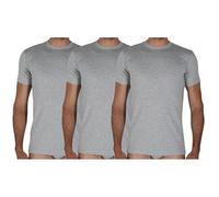 Fragi Maglia Uomo Maniche Corte in Puro Cotone, Maglia Girocollo in Tessuto Elastico Senza Cuciture Seamless, Made in Italy (IT, Testo, XL, Regular, Regular, 3, Grigio Melange)