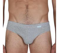 Fragi Slip Uomo in Puro Cotone, Intimo Uomo in Tessuto Elastico, Made in Italy (IT, Testo, L, Regular, Regular, Grigio Melange)