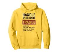 Fragile Handle with Care College Lascia Un Divertente Umorismo genitoriale Felpa con Cappuccio