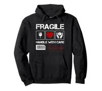 Fragile Handle with Care Graphic Cool Designs, Love Care Felpa con Cappuccio