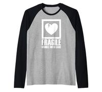 Fragile Handle with Care Maglia con Maniche Raglan