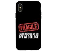 Fragile, ho appena lasciato il mio bambino al college divertente college Custodia per iPhone X/XS