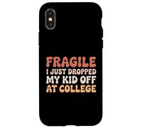 Fragile, ho appena lasciato il mio bambino al college Groovy Parent Custodia per iPhone X/XS