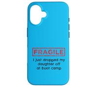 Fragile, ho appena lasciato mia figlia al Boot Camp Military Custodia per iPhone 16