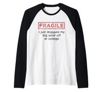 Fragile Ho Appena Lasciato mia Sorella Maggiore al College Sibling Maglia con Maniche Raglan