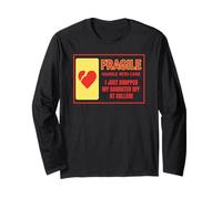 Fragile Maniglia con Cura Caduto Figlia al College Maglia a Manica