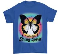 Fragile Pelle Forte Spirit Farfalla Uomo T-Shirt 100% Cotone