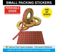 Fragile per Favore Handle With Care - Piccolo Rosso - Postale - Etichette
