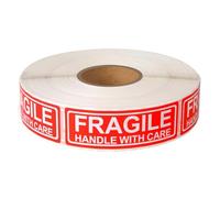 Fragile Shipping Labels, Adhesive Warning Stickers, Bold Handling Alert Tags, Easy-Peel Package Markers, Ideal for Glassware, Electronics, Moving Boxes, Delivery, Retail, Furniture Business