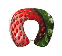 Fragola Clipart Memory Foam Cuscino da viaggio Cuscino rimovibile Cuscino di sostegno Cuscino di riposo sonno