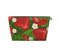 Fragola E Fiore, Borsa da toilette Borsa per trucco Borsa per cosmetici Borsa da toilette da viaggio portatile