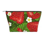 Fragola E Fiore, Borsa da toilette Borsa per trucco Borsa per cosmetici Borsa da toilette da viaggio portatile