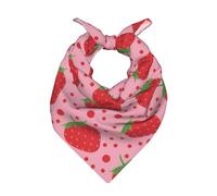 Fragola rossa e pois,Sciarpa bandana per uomo e donna - Bandane eleganti e versatili per il collo e la testa