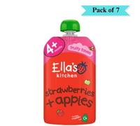 Fragole e mele Ellas Kitchen Stage 1 - Confezione da 7 (120 g ciascuna)