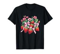 Fragole Fiori Nastri e Fiocchi Summertime Treat Fun Maglietta