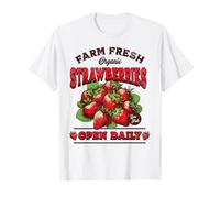 Fragole Fresche di Fattoria - Mercato Biologico Vintage Maglietta