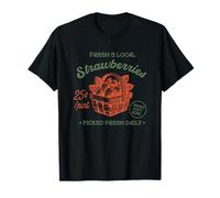 Fragole locali fresche raccolte fresche giornaliere 25c pinta Maglietta