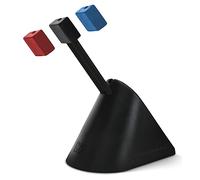 FragON - Tower Mouse Bungee con 3 clip colorate, dispositivo di gestione dei cavi del mouse, elastico per mouse da gioco per PC, per prestazioni a livello di esport, base ponderata (Black)