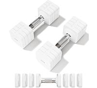 Fragraim 5 kg x 2 Set di Manubri Regolabili Set di Manubri Liberi per Donne e Uomini Set di Pesi per Le Mani Set di Manubri Regolabili per Palestra - Bianco