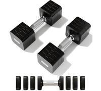 Fragraim 5 kg x 2 Set di Manubri Regolabili Set di Manubri Liberi per Donne e Uomini Set di Pesi per Le Mani Set di Manubri Regolabili per Palestra - Nero