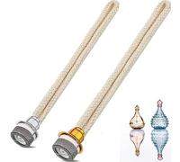 Fragranza Stoppini Ricambi Bogoro 2 Pezzi Stoppini Lampada Ad Olio Con Bruciatore Per Lampada Olio Fragranza Bruciatore Per Bruciatore Catalitico Aromaterapia Diffusore(18CM )