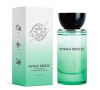 Fragranza Voyage Breeze - Un profumo fresco ispirato alla brezza marina | Caratterizzato da note di testa di arancia e limone, un cuore di rosa e una delicata base floreale-fruttata di fico; 50 ml.